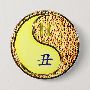Zwillinge & Feuer Ochse Button