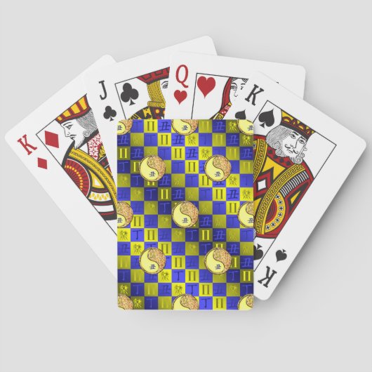 Zwillinge & Feuer Ochse Spielkarten (Rückseite)