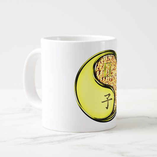 Zwillinge & Feuer-Ratte Jumbo-Tasse (Vorderseite Links)