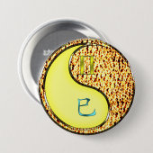 Zwillinge & Feuer Schlange Button (Vorne & Hinten)
