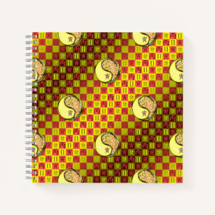 Zwillinge & Feuer Tiger Notizblock