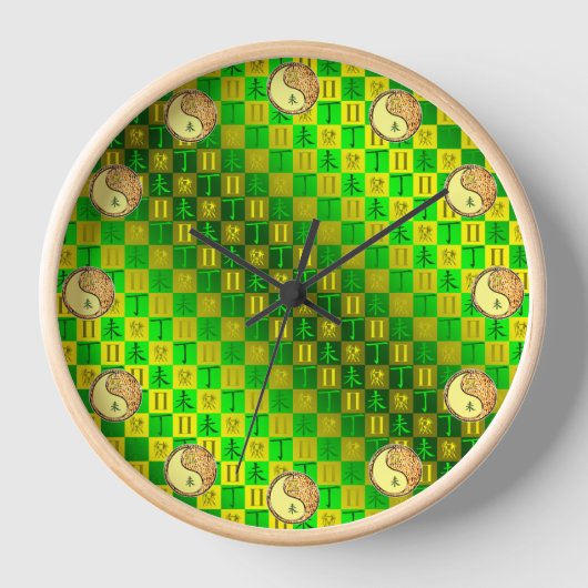 Zwillinge & Feuer Ziege Uhr (Vorderseite)