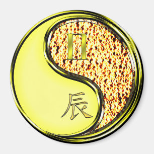 Zwillinge & Feuerdrache Magnet