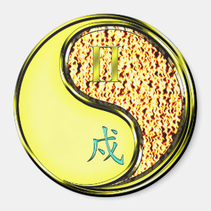 Zwillinge & Feuerhund Magnet