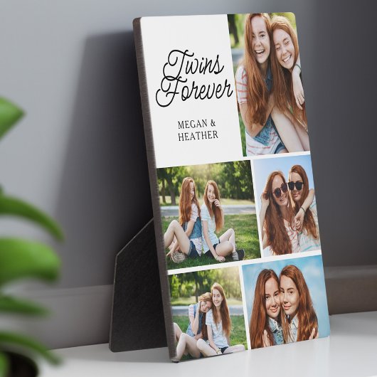 Zwillinge für jedes Geschwister 5 Foto Collage Sak Fotoplatte