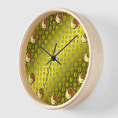 Zwillinge & Holz-Drache Uhr (Winkel)