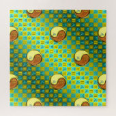 Zwillinge & Holz Hund Puzzle (Horizontal)