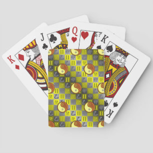 Zwillinge & Holz Kaninchen Spielkarten