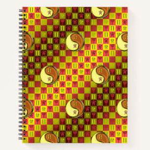 Zwillinge & Holz Tiger Notizblock