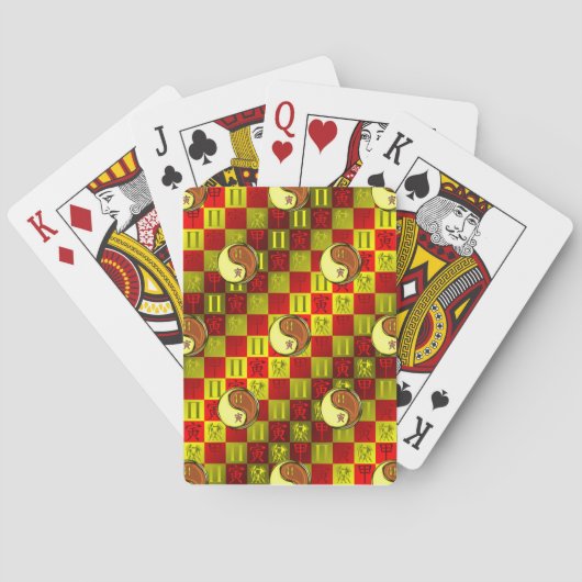 Zwillinge & Holz Tiger Spielkarten (Rückseite)