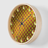 Zwillinge & Holz Tiger Uhr (Winkel)