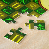 Zwillinge & Holz Ziege Puzzle (Seite)