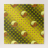 Zwillinge & Holzpferd Puzzle (Horizontal)