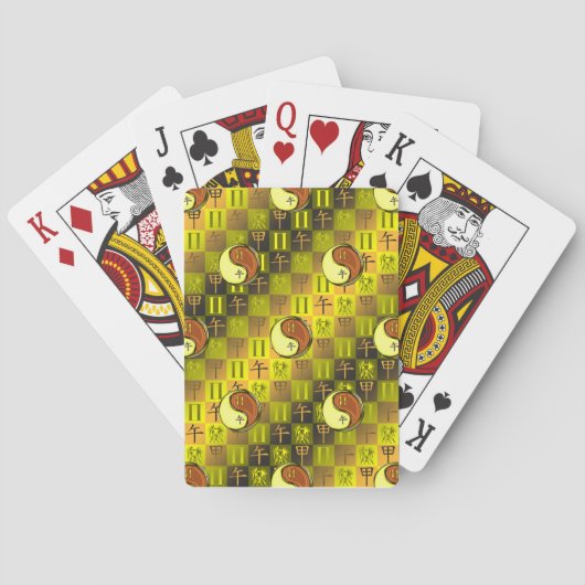 Zwillinge & Holzpferd Spielkarten (Rückseite)