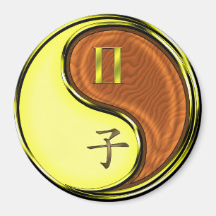 Zwillinge & Holzratte Magnet