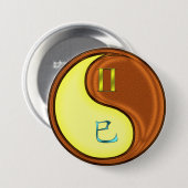 Zwillinge & Holzschlange Button (Vorne & Hinten)