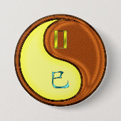 Zwillinge & Holzschlange Button (Vorderseite)