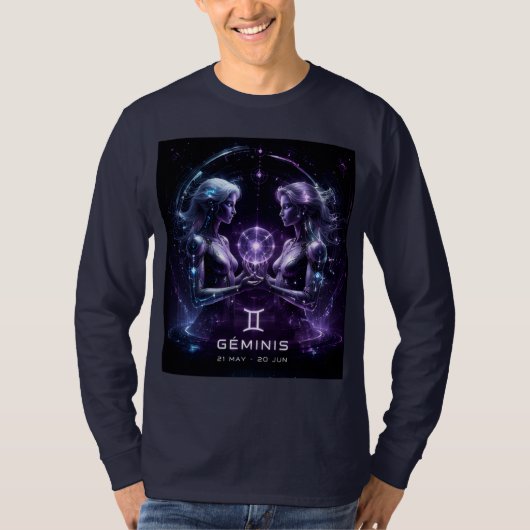 Zwillinge, Horoskop,  T-Shirt (Vorderseite)