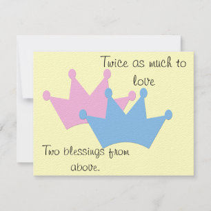 Zwillinge Junge und Mädchen! Ankündigung