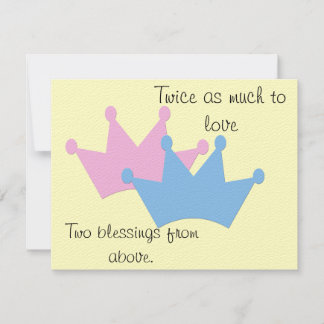 Zwillinge Junge und Mädchen! Ankündigung