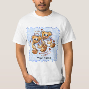 Zwillinge Jungen Ärger T-Shirt