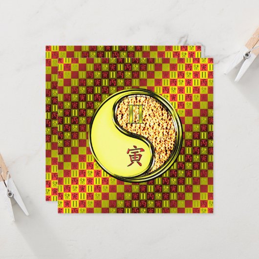 Zwillinge Karte (Vorderseite/Rückseite Beispiel)