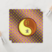 Zwillinge Karte (Vorderseite/Rückseite Beispiel)