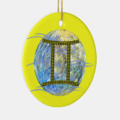 Zwillinge Keramik Ornament (Rechts)