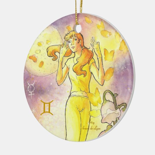 Zwillinge Keramikornament (Links)