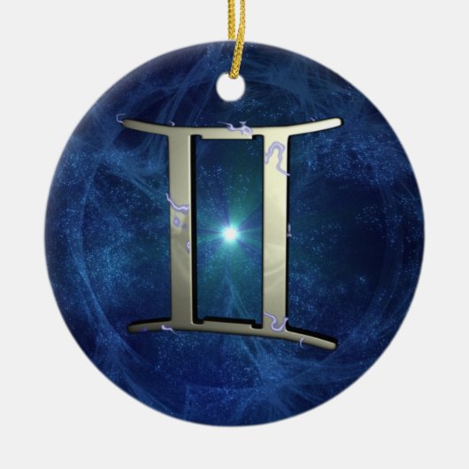 Zwillinge Keramikornament (Vorne)