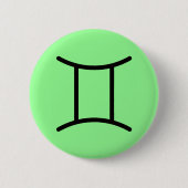 Zwillinge Knopf Button (Vorderseite)