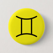 Zwillinge Knopf Button (Vorderseite)