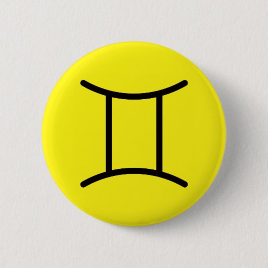 Zwillinge Knopf Button (Vorderseite)
