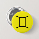 Zwillinge Knopf Button (Vorne & Hinten)