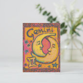 Zwillinge, kundenspezifische Astrologie-Produkte Postkarte (Stehend Vorderseite)