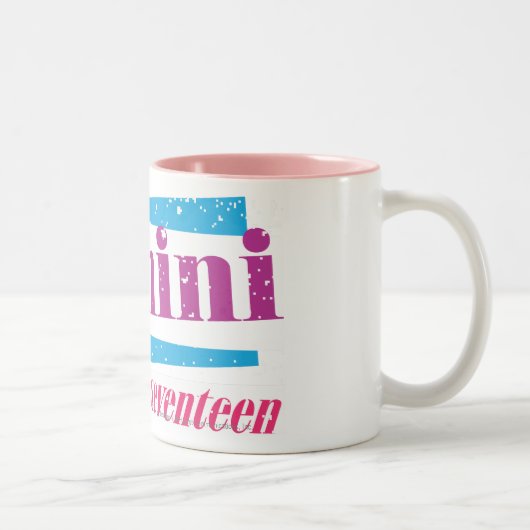 Zwillinge lila zweifarbige tasse (Rechts)