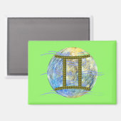 Zwillinge Magnet (Vorderseite/Rückseite)