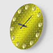 Zwillinge & Metallaffe Große Wanduhr (Winkel)