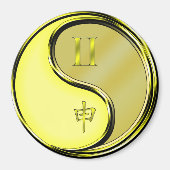 Zwillinge & Metallaffe Magnet (Vorne)