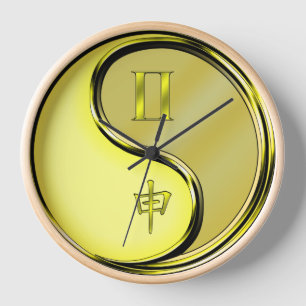 Zwillinge & Metallaffe Uhr