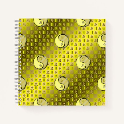 Zwillinge & Metalldrache Notizblock (Vorderseite)