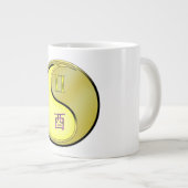 Zwillinge & Metallener Hahn Jumbo-Tasse (Vorderseite Rechts)
