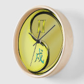 Zwillinge & Metallhund Uhr (Winkel)