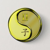 Zwillinge & Metallratte Button (Vorderseite)
