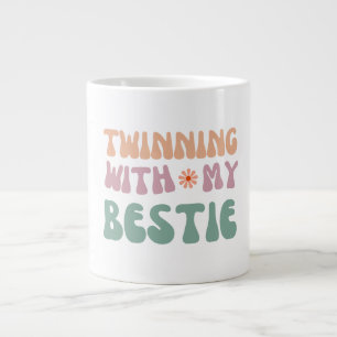 Zwillinge mit meiner besten Freundin Groovy Freund Jumbo-Tasse