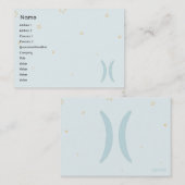 Zwillinge - mollig visitenkarte (Vorne/Hinten)