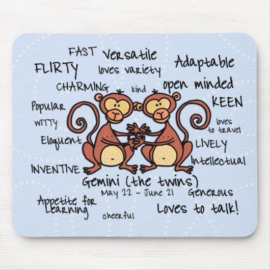Zwillinge mousepad (Vorne)