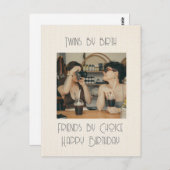 Zwillinge nach Geburt Postkarte (Vorne/Hinten)