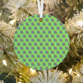 Zwillinge Ornament Aus Metall