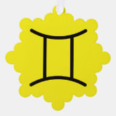 Zwillinge Ornament Karte (Vorderseite)